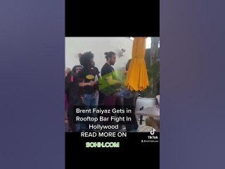 Brent Faiyaz Gets Into Fight At Rooftop Bar in Hollywood #shorts