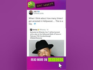 Ice T Will Be Honored With A HollyWood Walk Of Fame Star