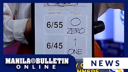 Lone bettor wins P45.6-M Mega Lotto jackpot on Jan. 24 draw