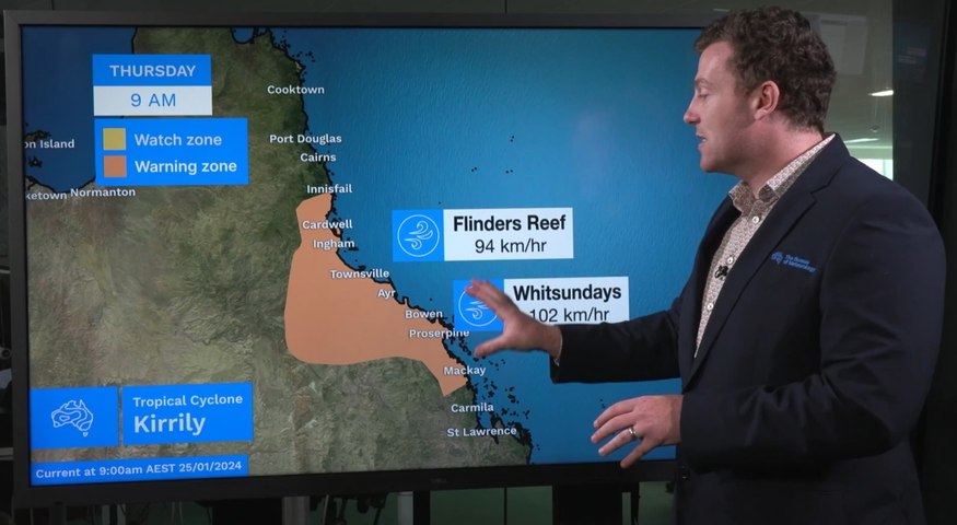 Tropical Cyclone Kirrily strengthening off Queensland coast | Newcastle ...