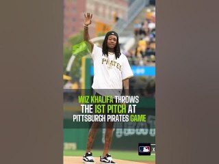 Wiz Khalifa Throws The 1st Pitch At Pittsburgh Pirates Game