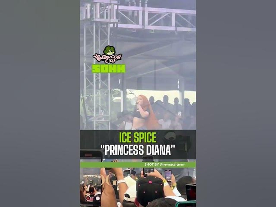 #IceSpice performs Princess Diana at #broccolicityfestival