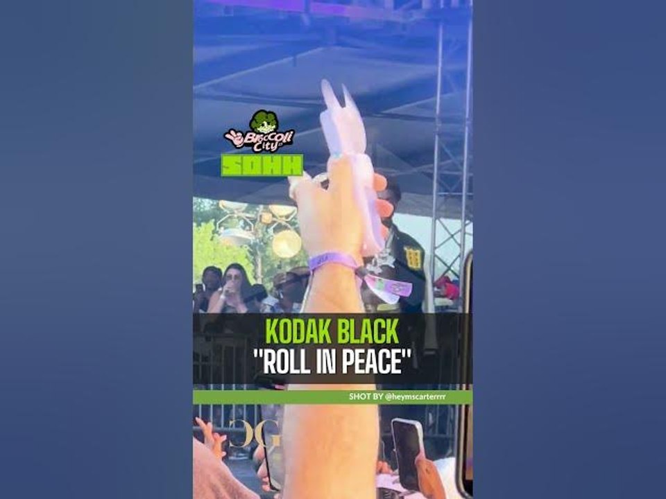 #KodakBlack performs Roll In Peace at #broccolicityfestival