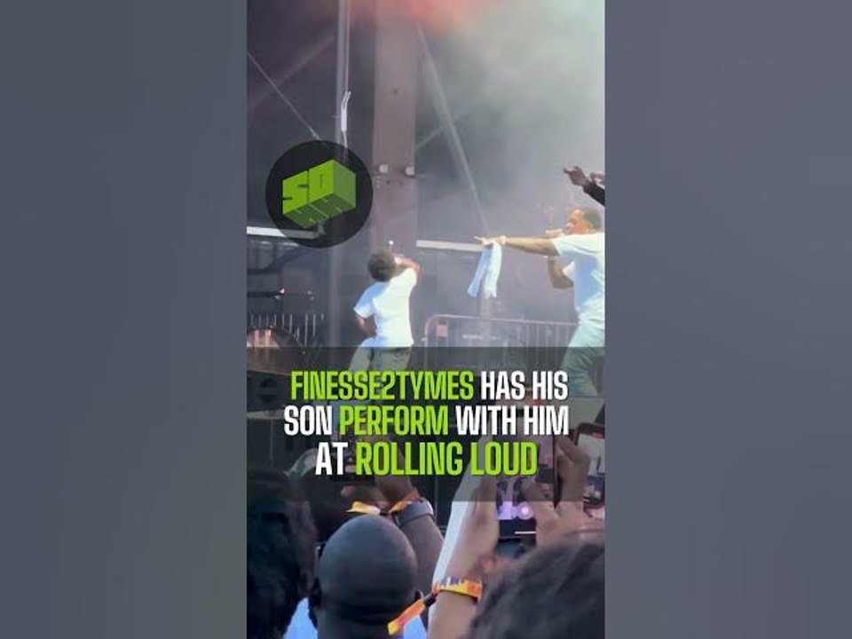 Finesse2Tymes Has His Son Perform With Him At Rolling Loud