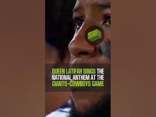 Queen Latifah Sings The National Anthem At The Giants-Cowboys Game