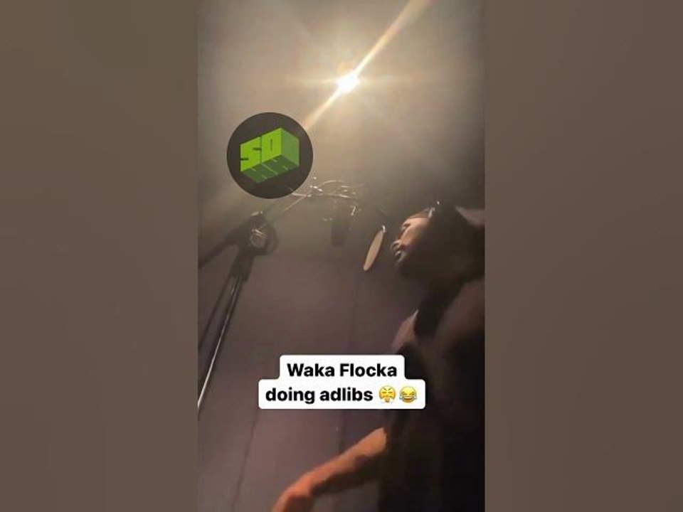 Waka Flocka Recording His Adlibs