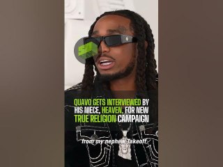 Quavo Gets Interviewed By His Niece, Heaven, For New True Religion Campaign