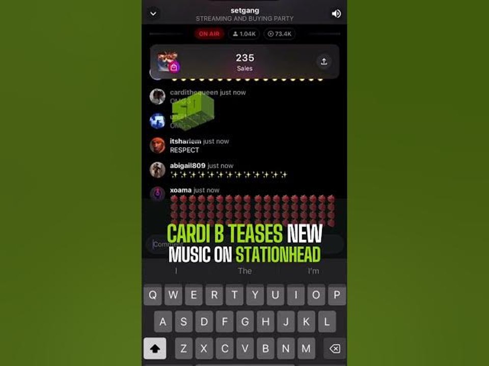 Cardi B Teases New Music On Stationhead