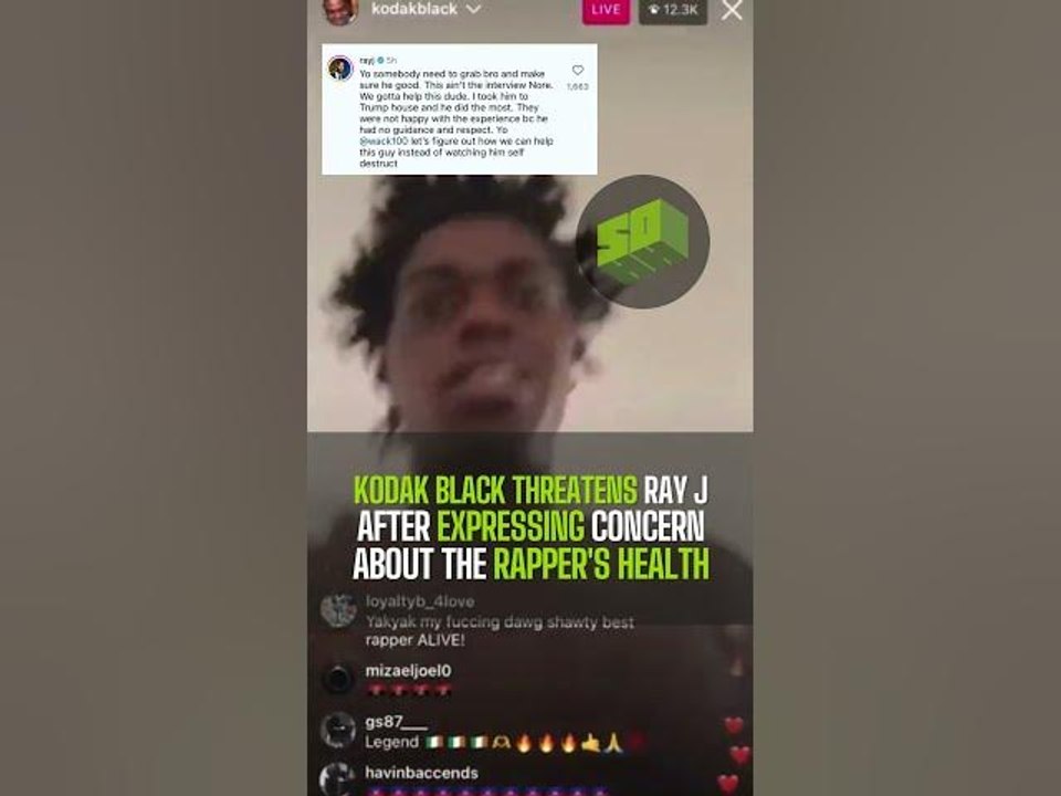 Kodak Black Threatens Ray J After Expressing Concern About The Rapper's Health
