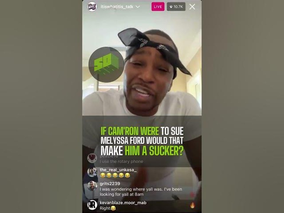 If Cam'ron Were To Sue Melyssa Ford Would That Make Him A Sucker?