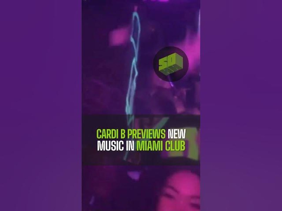 Cardi B Previews New Music In Miami Club