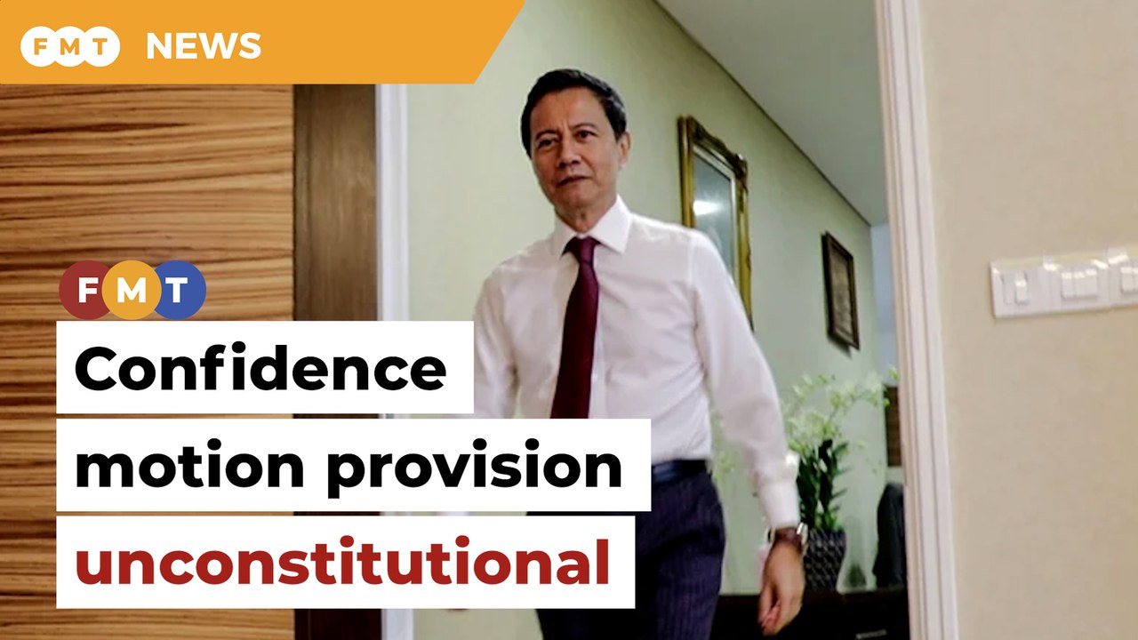 Unconstitutional, says ex-speaker on call for PMs to obtain confidence vote