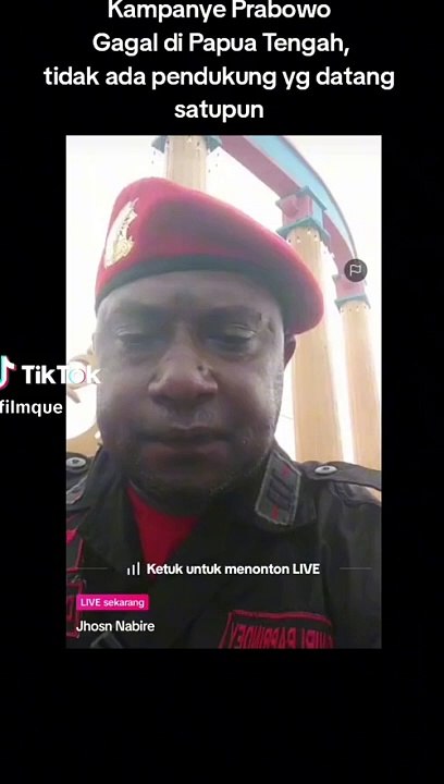 Prabowo Ditolak di Papua Tengah