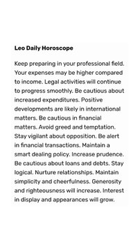 Leo, Virgo, Libra, Scorpio horoscope