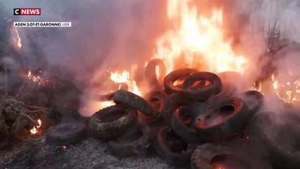 La préfecture d'Agen prise pour cible par des agriculteurs