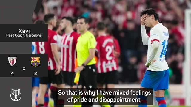 Mixed emotions for Xavi after Barca's Copa del Rey exit