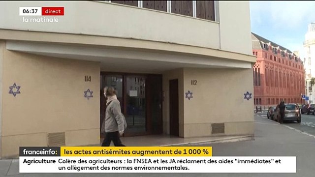 Effrayant - Le nombre d'actes antisémites a bondi l'an dernier de 1.000% en France : Durant les trois mois qui ont suivi l'attaque terroriste du Hamas, leur nombre a égalé celui des 3 années précédentes