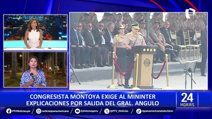 Congresista Jorge Montoya exige al Mininter explicaciones por salida de Jorge Angulo