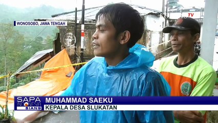 Minibus Terseret Longsor dan Merusak Satu Rumah Warga di Wonosobo