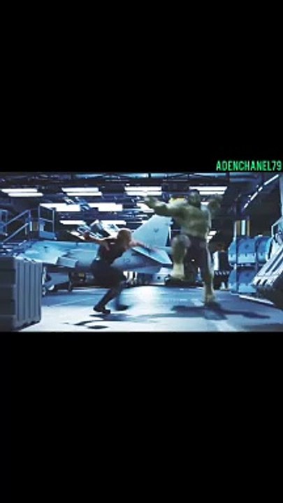 Action film Hulk fighting thor