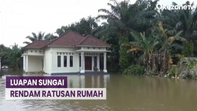 Luapan Sungai Batanghari Rendam Ratusan Rumah di Muarojambi, Jambi