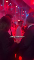 Ali Koç'un, kokteyl taşıyan garsonla konuşması gündem oldu