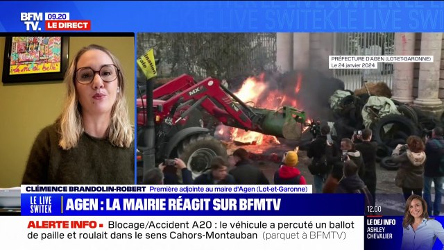 Actions des agriculteurs à Agen: pour la première adjointe au maire, les limites n'ont pas été franchies