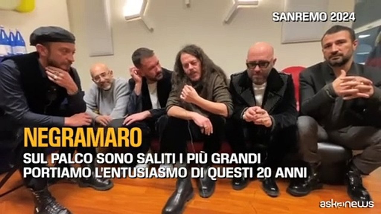 Sanremo: Negramaro: Portiamo l'entusiasmo di questi 20 anni