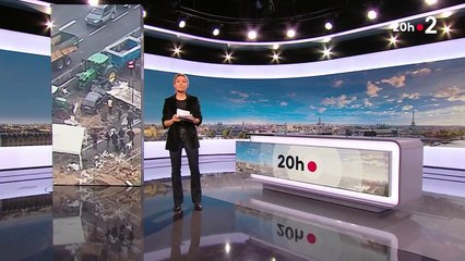 Anne-Sophie Lapix ouvre le "20 Heures" de France 2 sur la manifestation du monde agricole le mardi 22 janvier 2024.