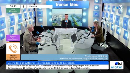 25/01/2024 : L'invité d'actu 8h15 France Bleu Paris
