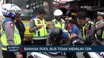 Tim Gabungan Polda Sumut dan Dinas Perhubungan Temukan Banyak Pool Bus Tak Miliki Izin