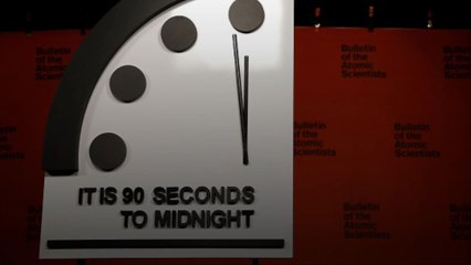 L'horloge de la fin du monde bloquée à minuit moins 90 secondes