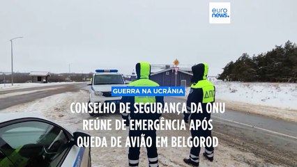 Conselho de Segurança da ONU reúne de emergência após queda de avião em Belgorod