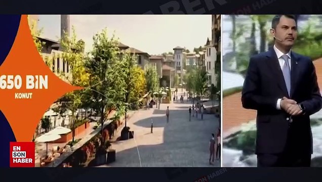 Murat Kurum: 5 yılda 39 ilçemizde 650 bin konut inşa edeceğiz