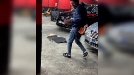 Sosyal medya için video çekerken yandı; paspaslı müdahale kamerada