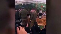 İsrail askerinin cenaze töreninde ortalık karıştı