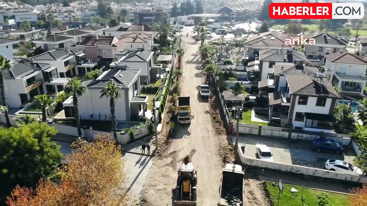 Marmaris Belediyesi, Beldibi Mahallesi'nde yol yapım çalışmalarına başladı