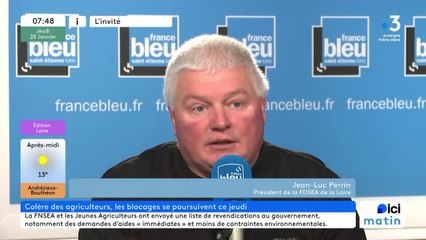 Jean-Luc Perrin, président de la FDSEA de la Loire