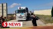 Israeli protesters block aid trucks for Gaza