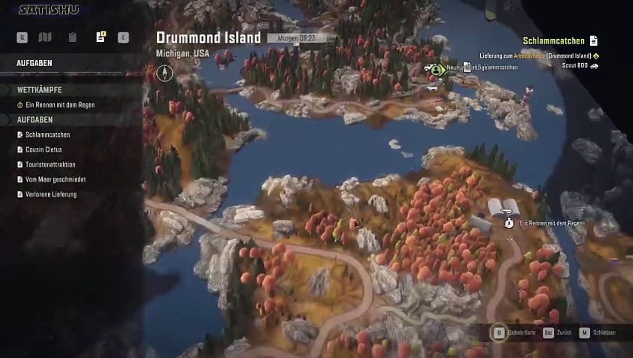 Mit dem kleinen Tank hinter dem großen Auto hinterher. SnowRunner #75