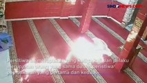 Aksi Percobaan Pembakaran Masjid di Jakarta Utara Terekam CCTV