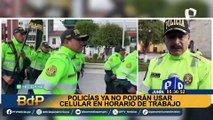 Policías ya no podrán usar celulares para uso personal en horario de trabajo en Junín
