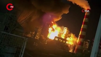 Rusya’da petrol rafinerisinde yangın