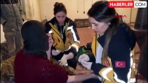 Ağrı'da Yolu Kardan Kapanan Mezrada Rahatsızlanan Hamile Kadın Paletli Ambulansla Hastaneye Ulaştırıldı