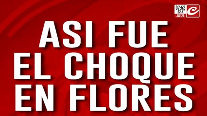 Exclusivo: así fue el choque al taxista en Flores