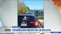 Maestra denuncia abuso policial en Uruapan, Michoacán