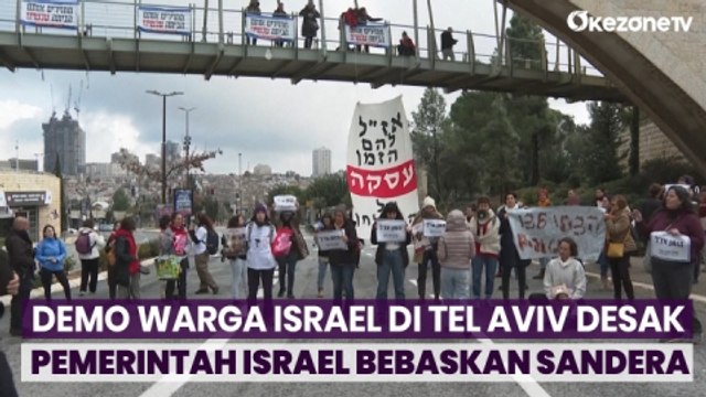 Demo Warga Israel Desak Hentikan Perang dan Pendudukan Israel di Palestina