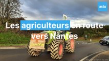 Loire-Atlantique : des agriculteurs en opération escargot vers Nantes