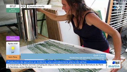 À Saint-Maurice-en-Chalencon, "La craquante" à croquer pour profiter de tous les bienfaits de la spiruline