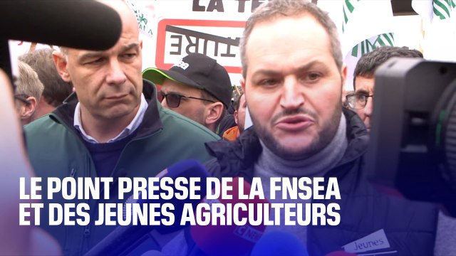 Paris, le dernier recours : le point presse de la FNSEA et des Jeunes Agriculteurs